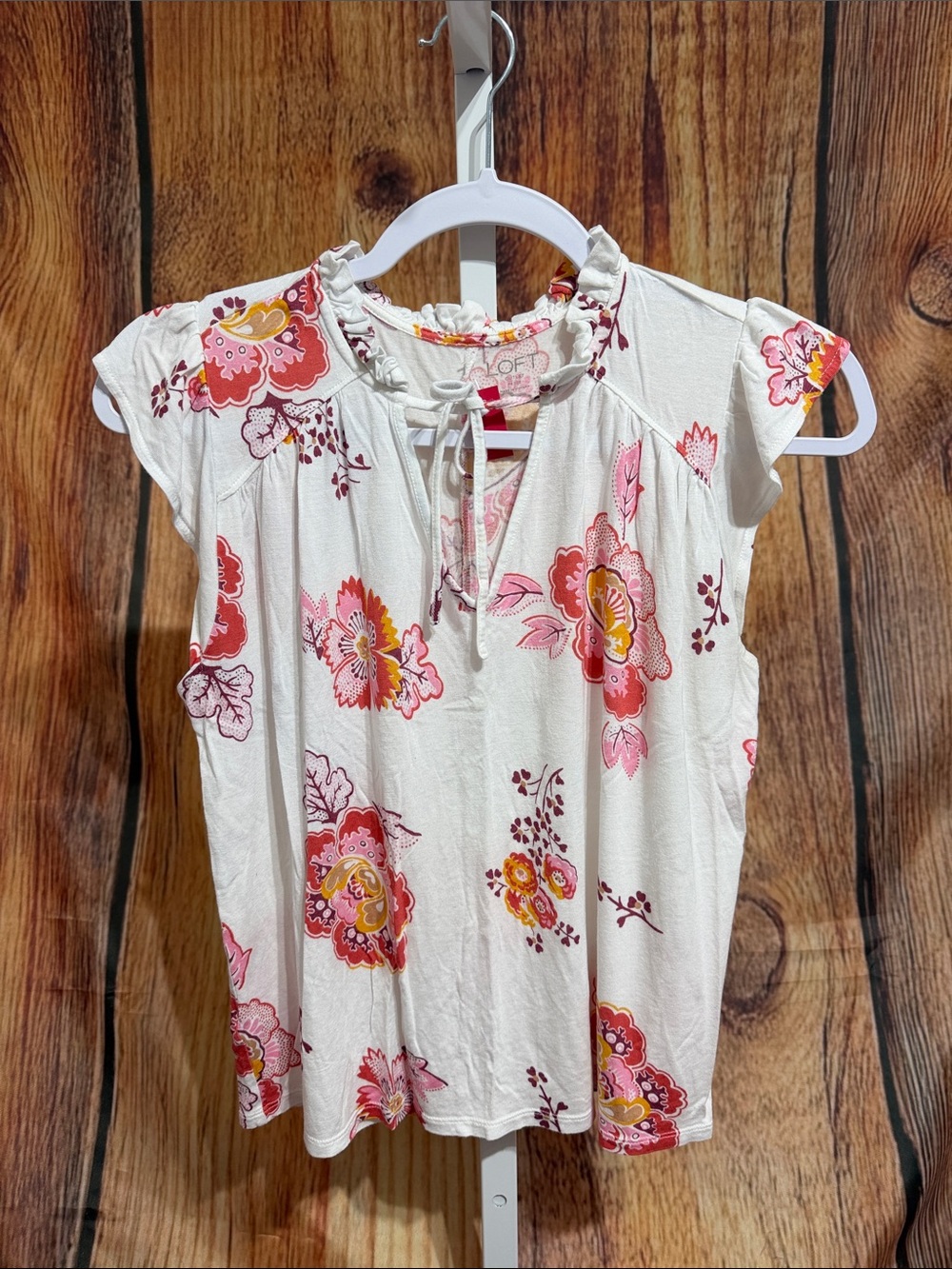 🚨(4/$10) Loft Outlet Tie Front Blouse Size SP